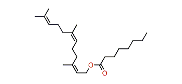 (Z,Z)-3,7,11-Trimethyl-2,6,10-dodecatrienyl octanoate
